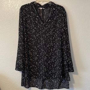 Terra &Sky Size 0X black and white tunic